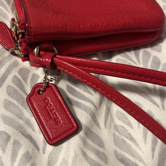 Coach Red Wristlet - Picture 2 of 16